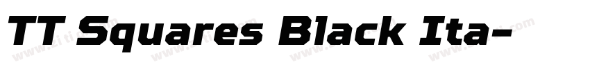 TT Squares Black Ita字体转换